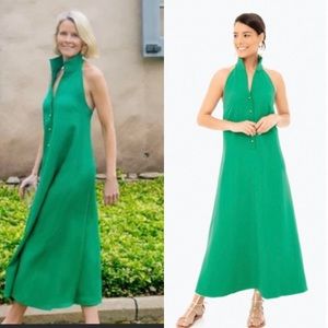 Tuckernuck Emerald Green Halter Maxi Dress